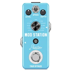 Rowin Mini Digital Modulation Guitar Effects Pedal Mod Station 11 Effects In one Chorus Flanger Phaser JET Tremolo Fliter