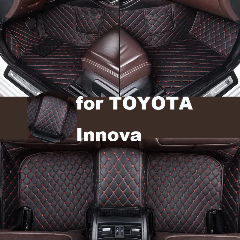 Car Floor Mats for TOYOTA Innova	2004-2015  Accessories Customized Auto Carpets