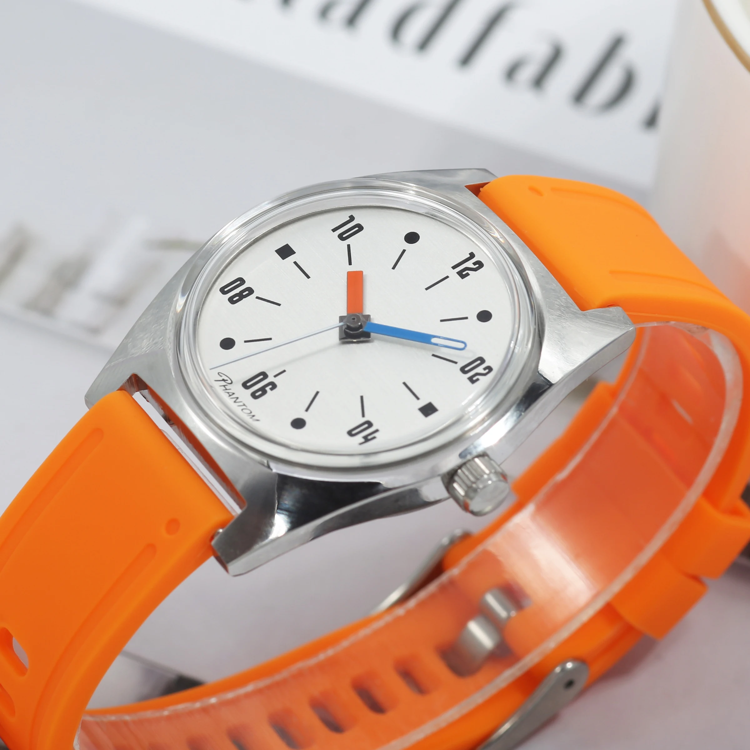 

Men's Mechanical Watch 36mm Manual Winding Movement Fashionable Bauhaus Design Couple Gift Hand Wind