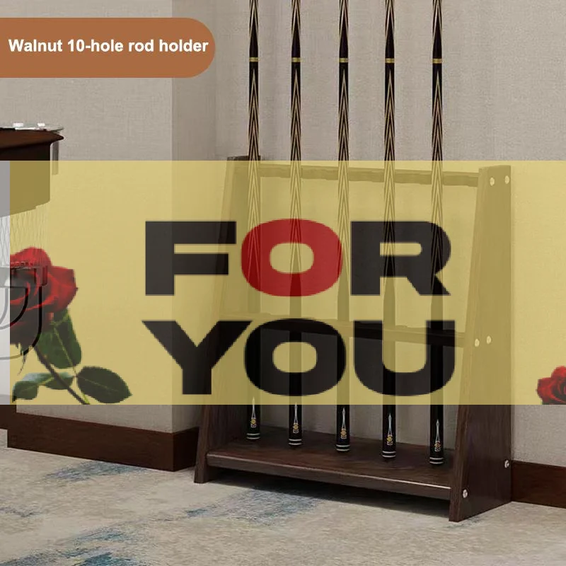 

【OD】10-hole Professional Billiard Cue Rack Slots Freestanding Floor Holder For Cues Organizer In Pool Table Room