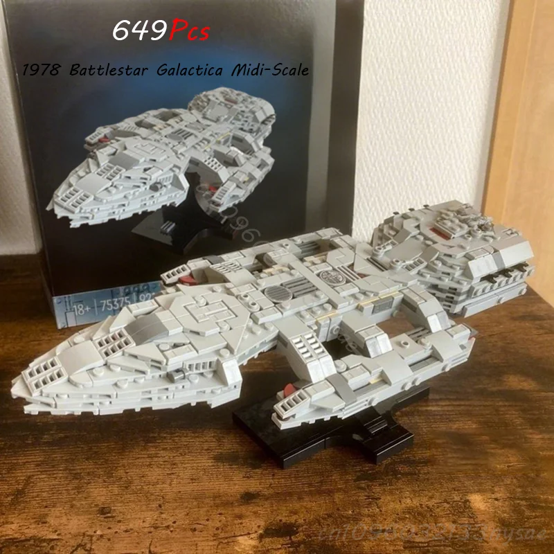 

75375 DIY Assembly Series MOC-1978 Battlestar Galactica Midi-Scale Building Blocks Icons Series Bricks Kids Toys Christmas Gifts