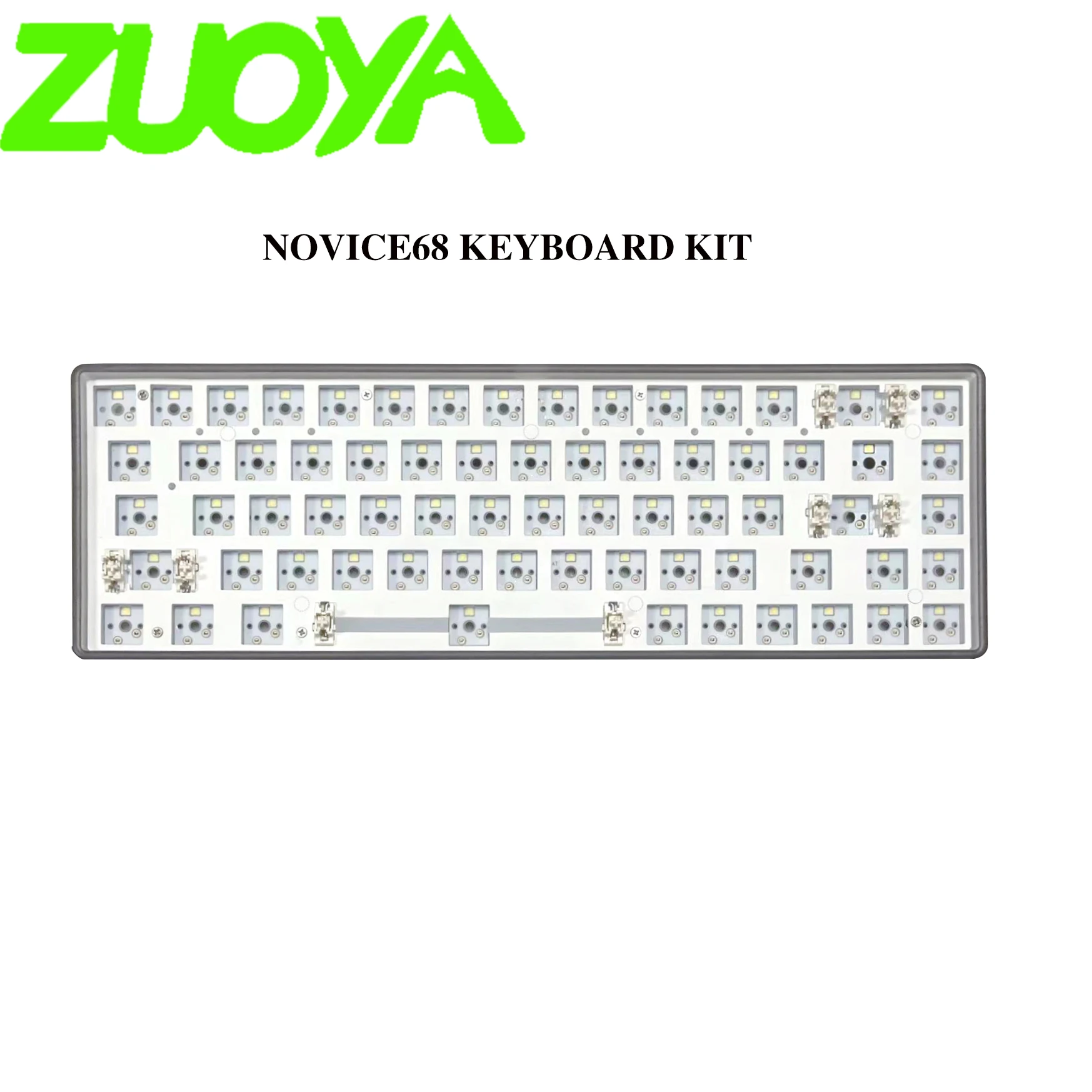 ZUOYA novice68 customized Mechanical keyboard kit  3 modes hot-swappable shaft base axis 2.4G Bluetooth wireless keyboar