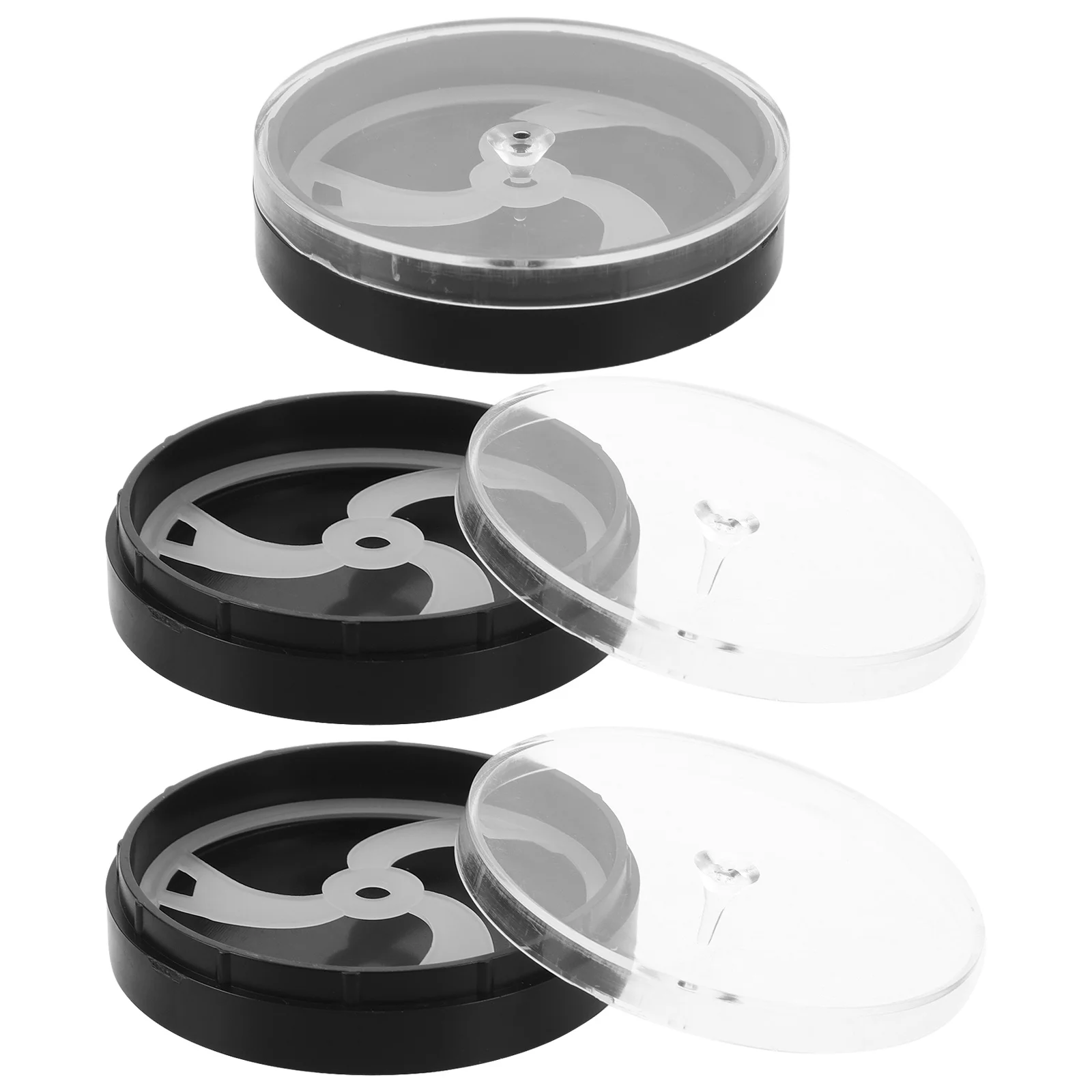 

3pcs Storage Case 40Mm Portable Travel Watch Box For Men Dustproof Shockproof Plastic Container For Watch Repair Parts Organizer