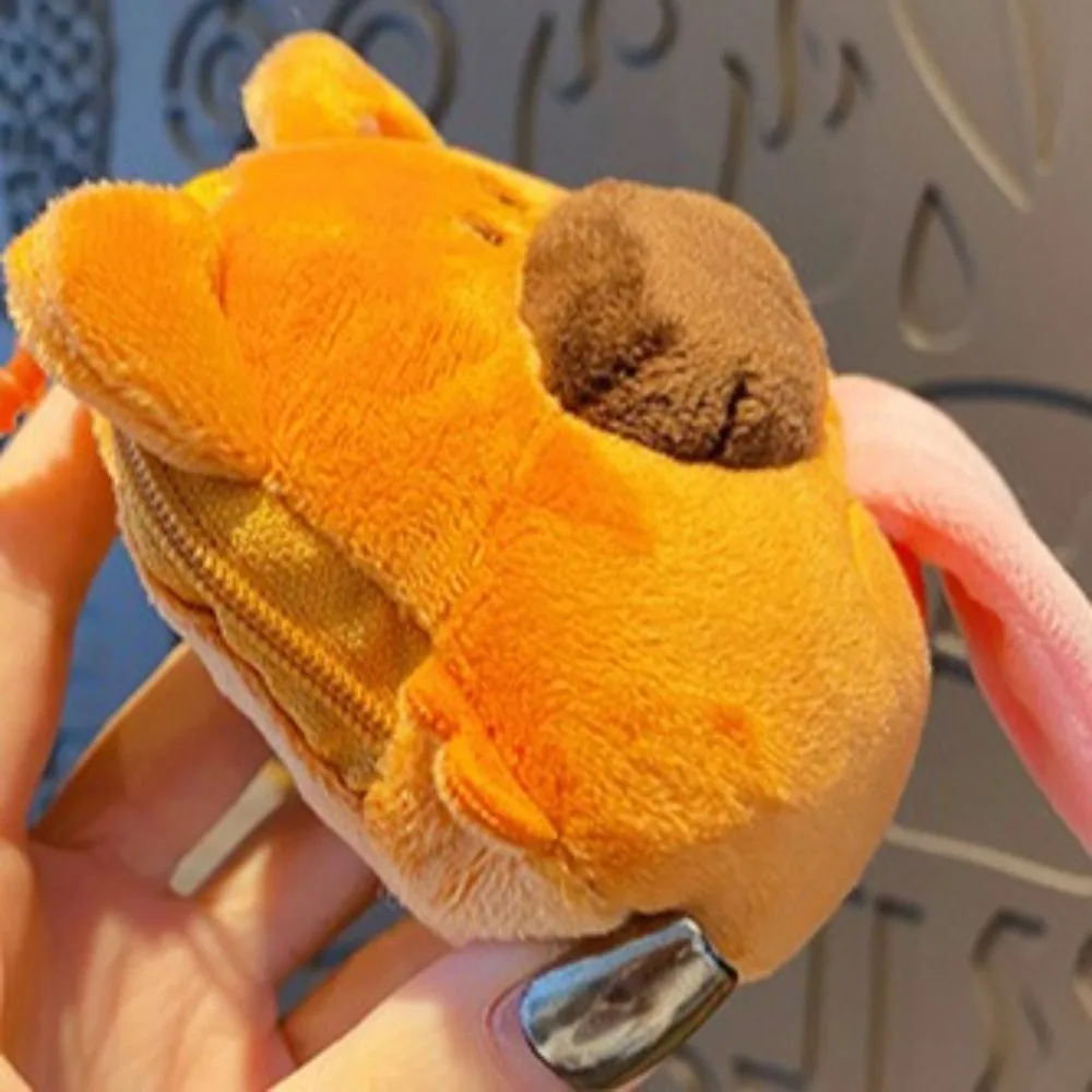 Zipper Puppy Coin Purse Wallet Funny Animal Puppy Plush Purse Bag Protective Case Coin Pouch Licking Dog Earphone Case Children