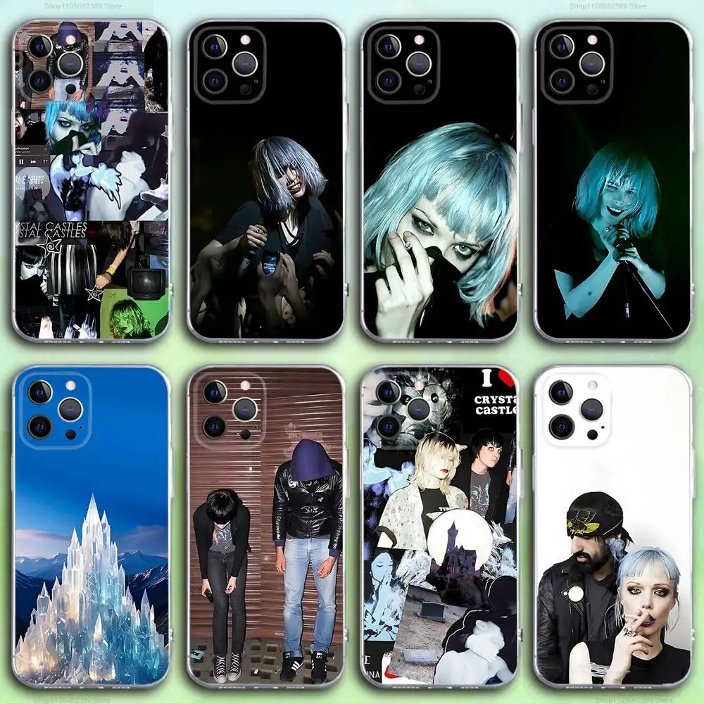 Чехол для телефона Band C-Crystal C-Castles для iPhone 17,16,15,14,13,12,11 Pro,Max,Plus,X,XS,XR,SE4,E Mini, прозрачный мягкий чехол