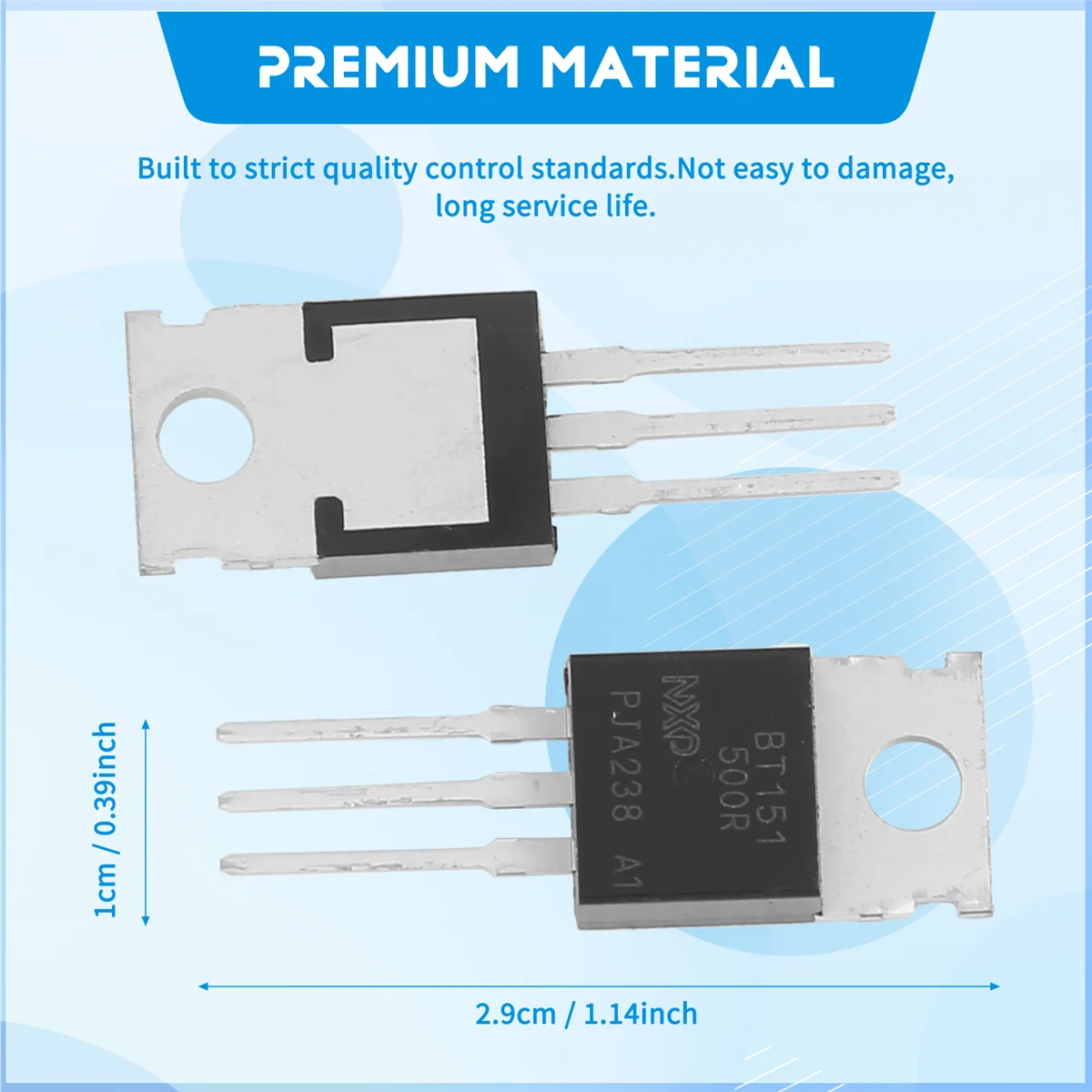 10x BT151-500R SOT78 Package Motor Control SCR Thyristors 500V 12A