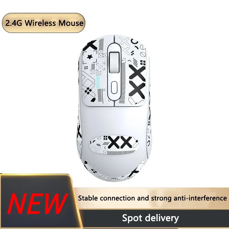 

Беспроводная игровая мышь 2026, 500 мАч, перезаряжаемая офисная мышь TYPE-C, подходит для ноутбуков, настольных компьютеров, двухрежимное подключение