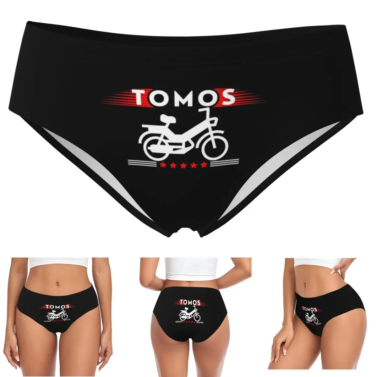 

Трусики для мопеда Tomos на заказ, женские удобные трусы, нижнее белье, дышащие женские трусы