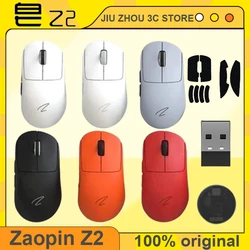 Zaopin Z2 Wireless Mouse Paw3395 Three Mode Bluetooth 1k/4k Receiver Nordic 52840 Chip 65g Mouse Ergonomics Gamer Mouse Custom