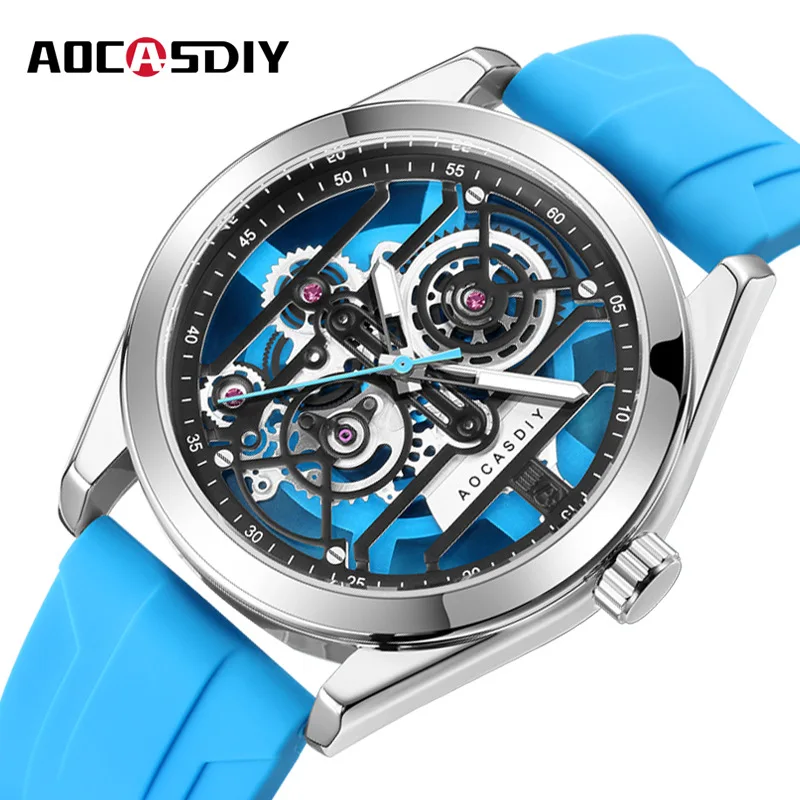 Watch Men's High-value Fashion Men's Watch Non-Mechanical Watch Luminous Waterproof Silicone Strap Cross-border Watch