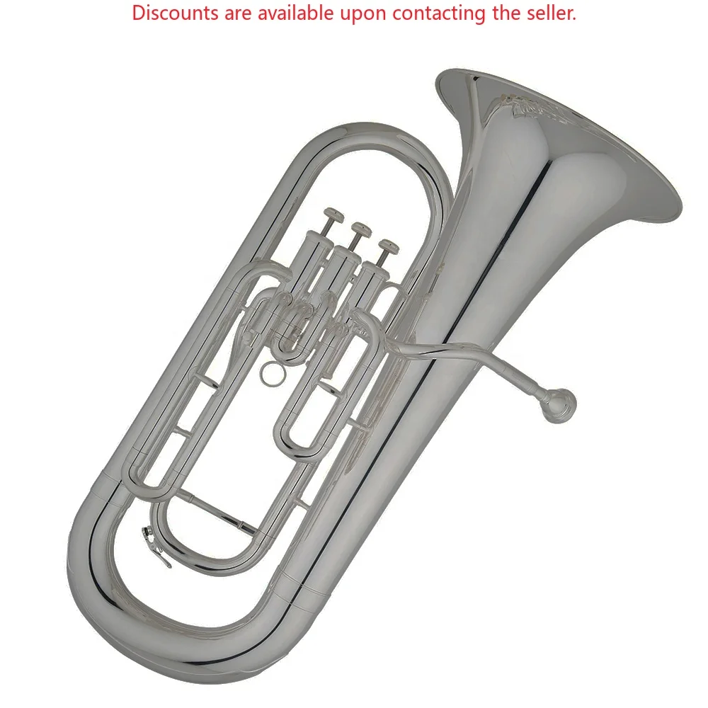 OEM High Quality Nickel Plated 3 Pistons Euphonium JYEP7322N BB Tone