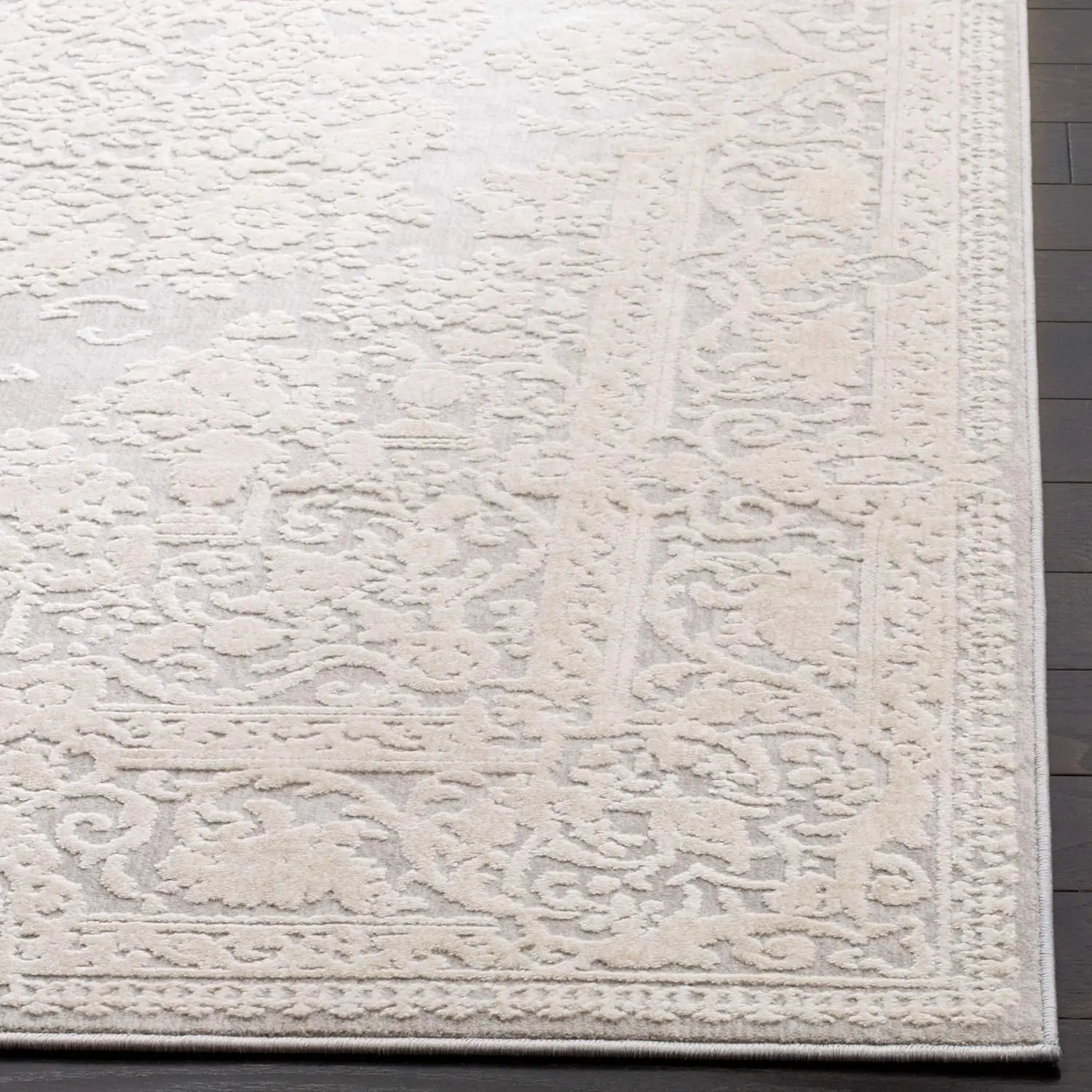 

Safavieh Reflection Collection Runner Rug - 2'3"" X 10', Light Grey & Cream, Vintage Distressed Design, Non-Shedding & Easy