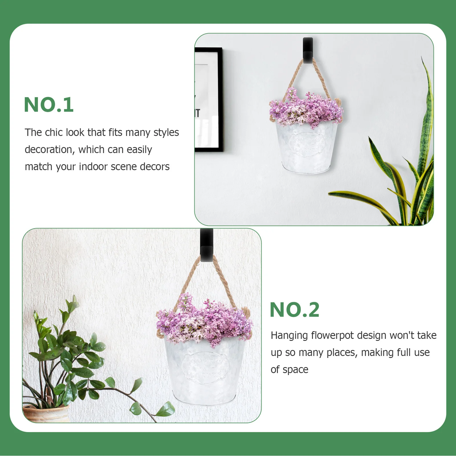 

Hanging Flower Pot Finish Chic Iron Holder for Balcony Office Home Gardening Gift Hanging Flower Pot Flowerpot Pendant