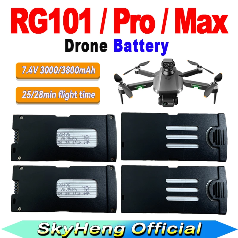 Original RG101 Pro Drone Battery 7.4V 3800mAh / RG101 Max Battery 7.4V 3000mAh For RG101 Mini Dron Accessories Spare Battery