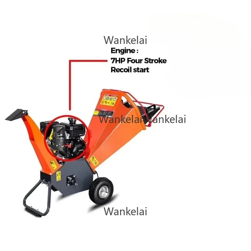 Heavy      CE Towable 15HP 4 Inch Petrol Powered Wood Chipper
