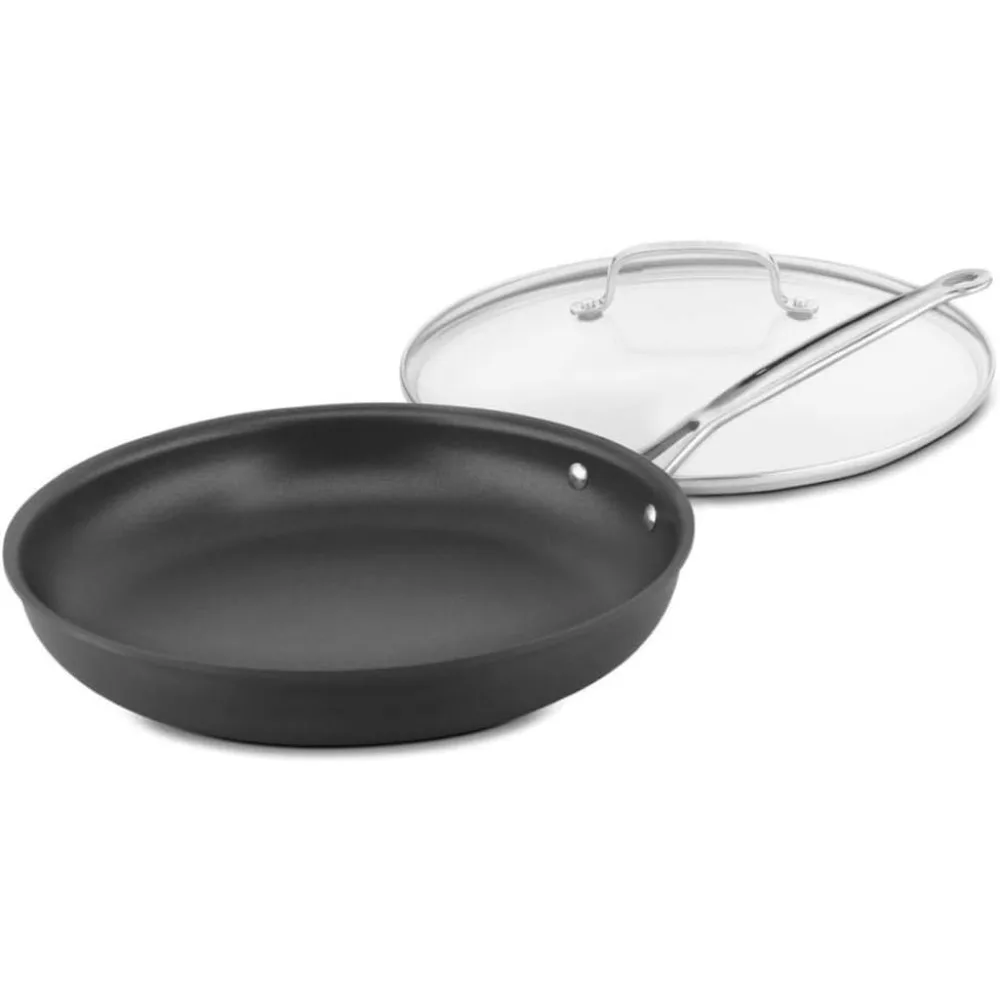 

12-Inch Nonstick Hard-Anodized Skillet with Glass Lid, Model 622-30GP1