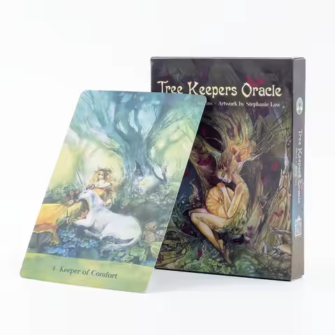 Tree Keepers Oracle 44 Card Deck for Family Party Fun English Version Board Game for Fortune Telling &amp; Divination Tarot Cards