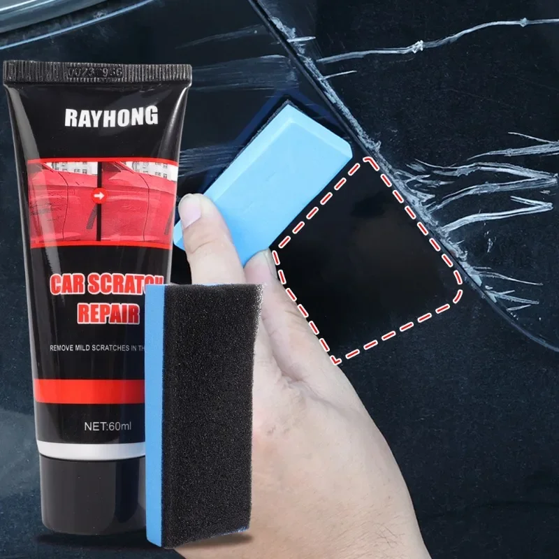 Kit de cuidado de pintura para arañazos de coche, Kit de cera para reparación de arañazos de carrocería de coche, piezas de automóviles, 60ml