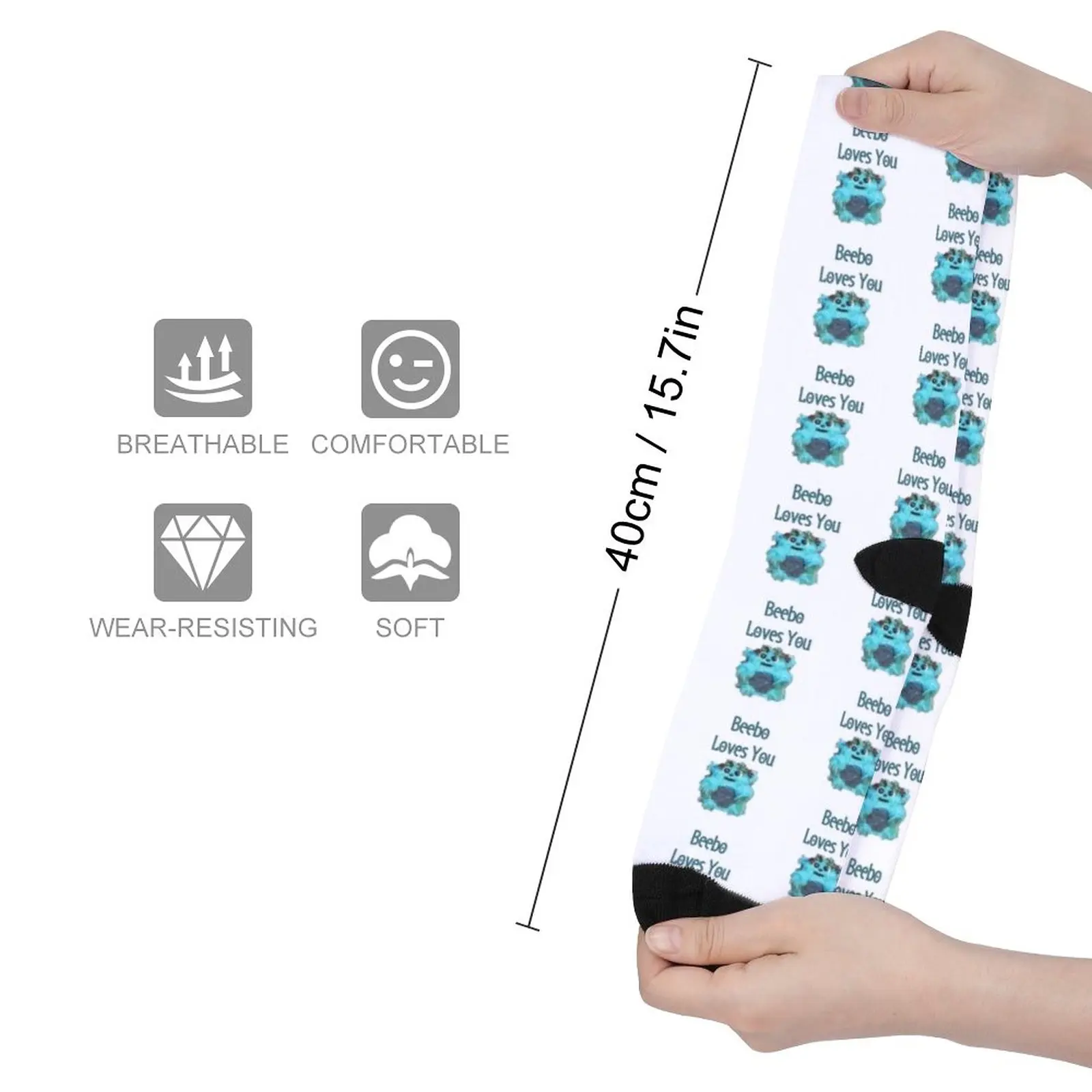 Beebo Loves You Socks Socks men cotton essential sports socks for men