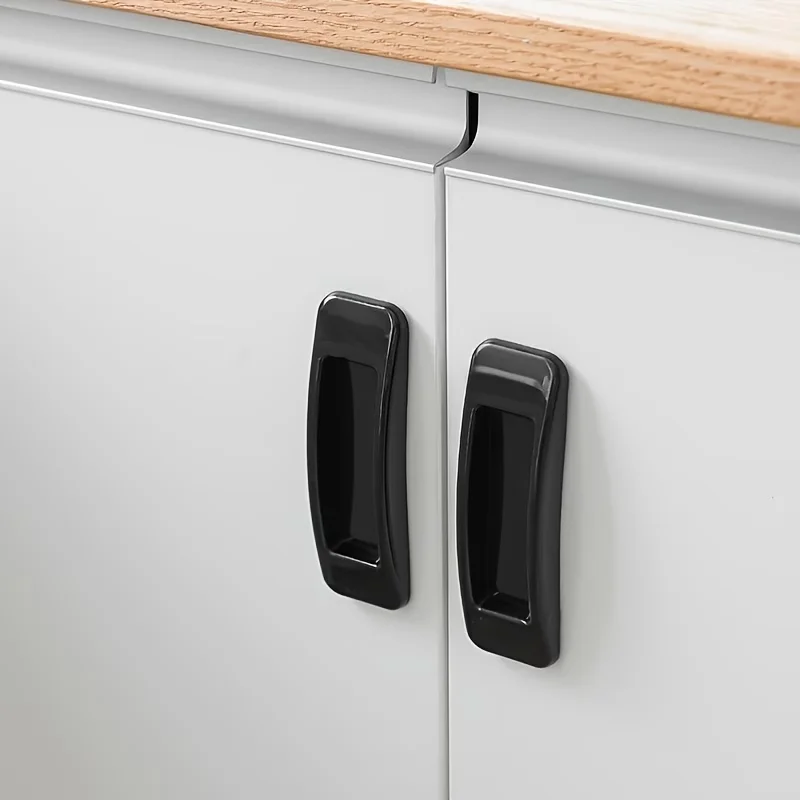 1/5pair Self-Adhesive Cabinet Handle Pull Drawer Pull, Sticks on Glass Window Wardrobe Handle, No Drilling Required