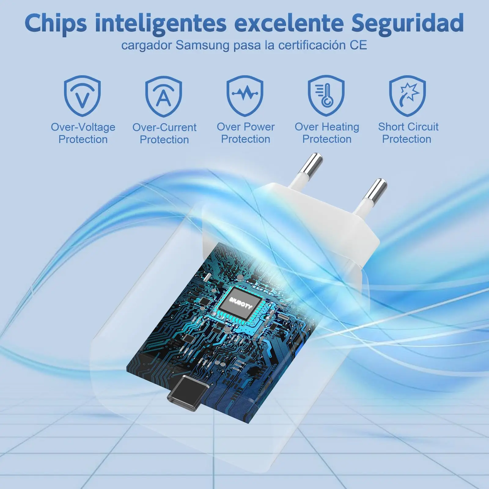 شاحن PD45W فائق السرعة USB-C، PD3.0 PPS معتمد، لهاتف Galaxy S23/S22/S21 Ultra، Note 20، iPad Pro، قابس شحن سريع ﻿ ﻿