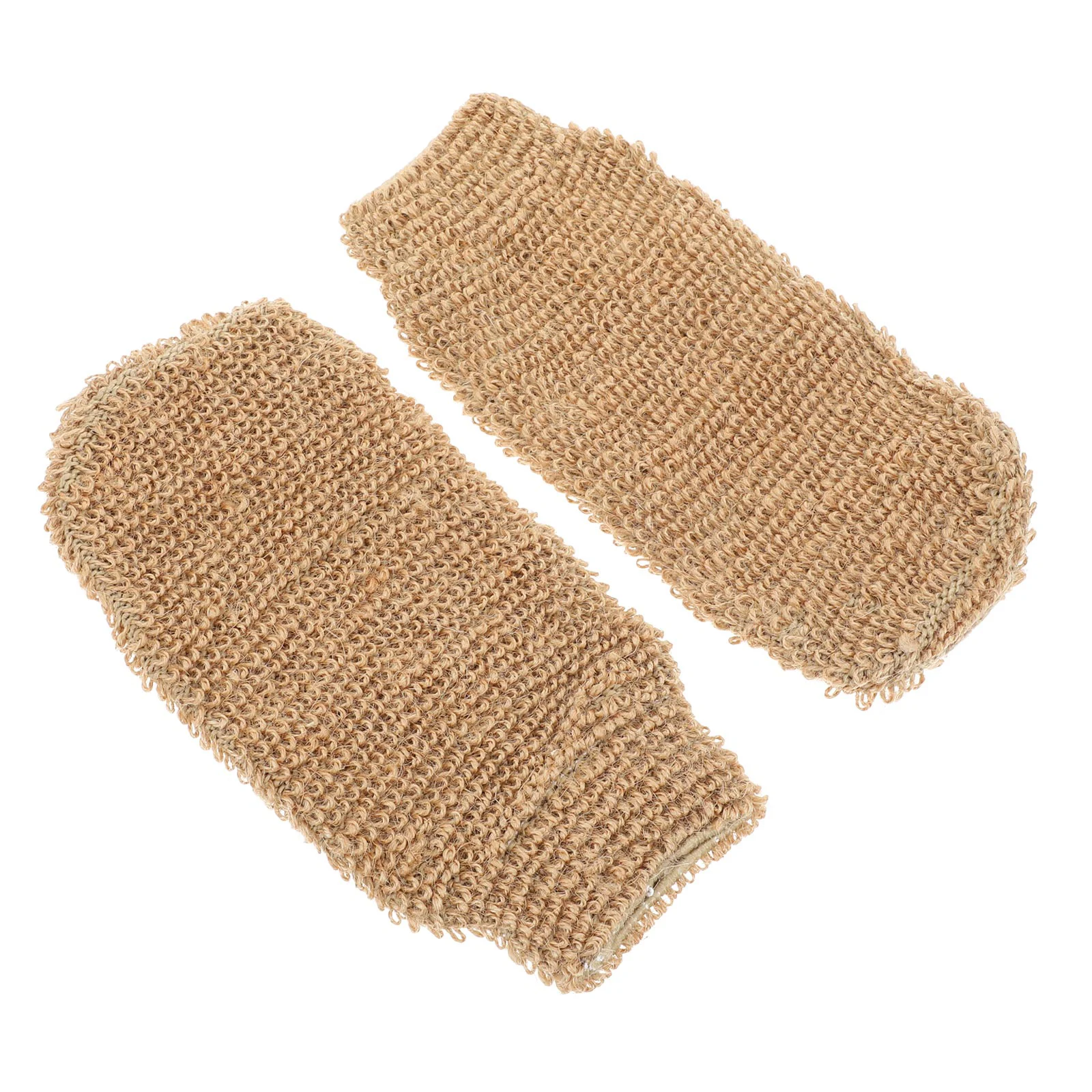 

2 PCS Jute Bath Gloves Bathing Wash Mitt Exfoliating Clothes Rub Bathroom Scrubbing Towels Body Washing