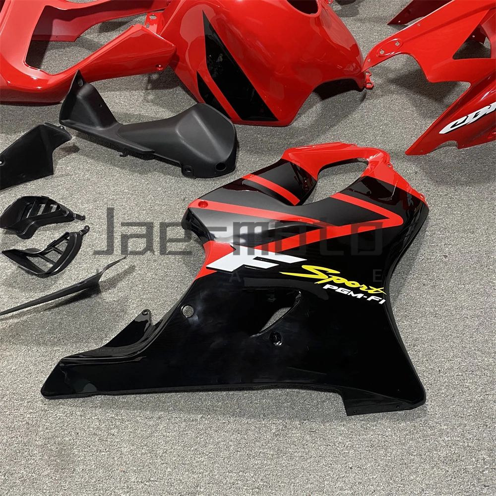 For CBR600 F4I 2001 2002 2003 Injection ABS Plastics Full Fairings Kit Mold Replace Accessories CBR 600 F4I Black Red H