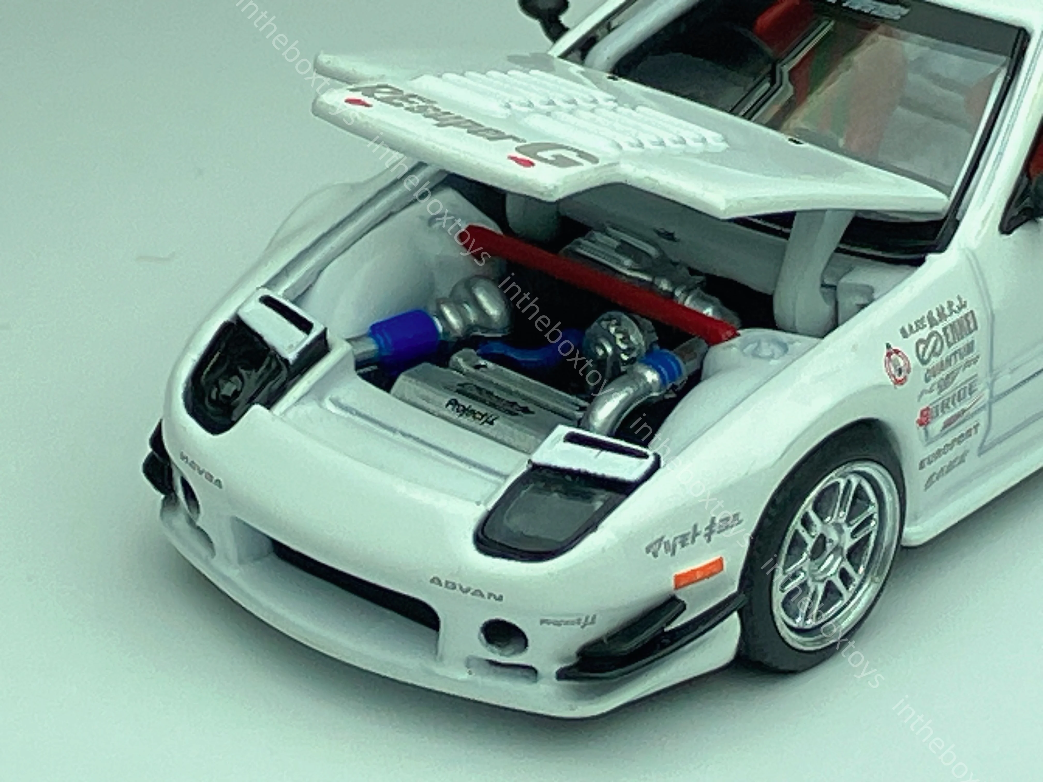PopRace 1/64 Re FC3S RE-Amemiya JDM Diecast Model Car Limited Edition Hobby Toys