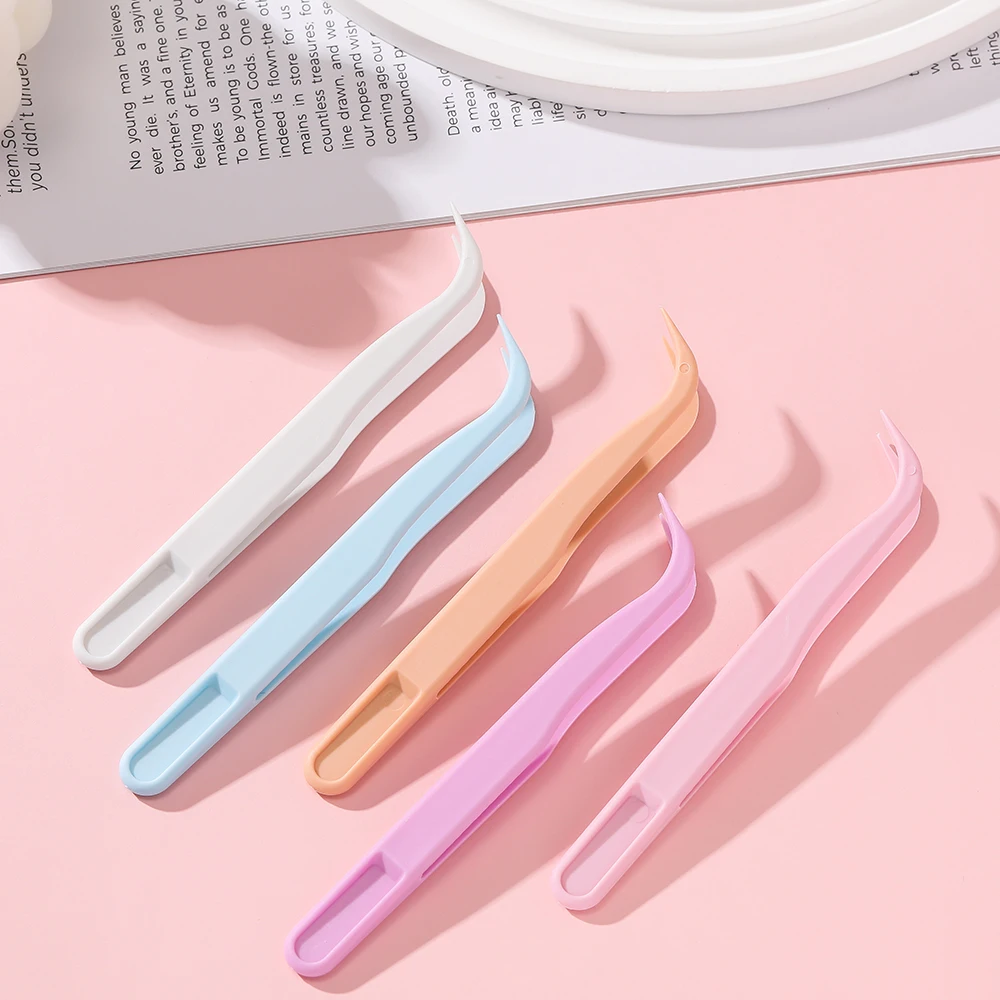 10pcslot Hand Candy Creative Scrapbooking Stickers Tape Precision Tweezer Macaron DIY Jewelry Findings Tool