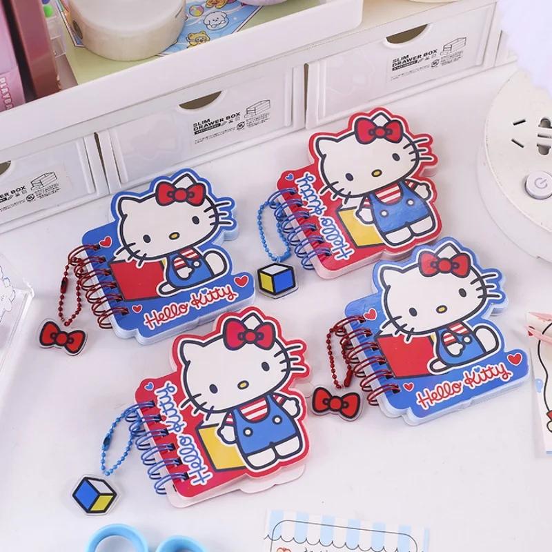 

12 шт./лот Kawaii Sanrio Kitty блокнот милый портативный блокнот дневник планировщик канцелярские принадлежности подарок школьные принадлежности