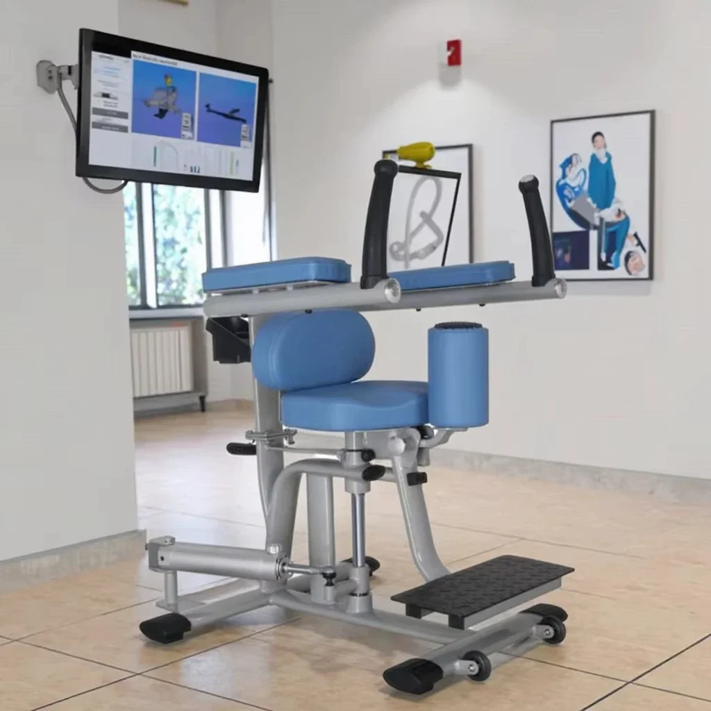 K670 Multi-functional Steel Indoor Sitting Waist Twisting Chest Shoulder Pushing Training Device for Middle-aged Elderly