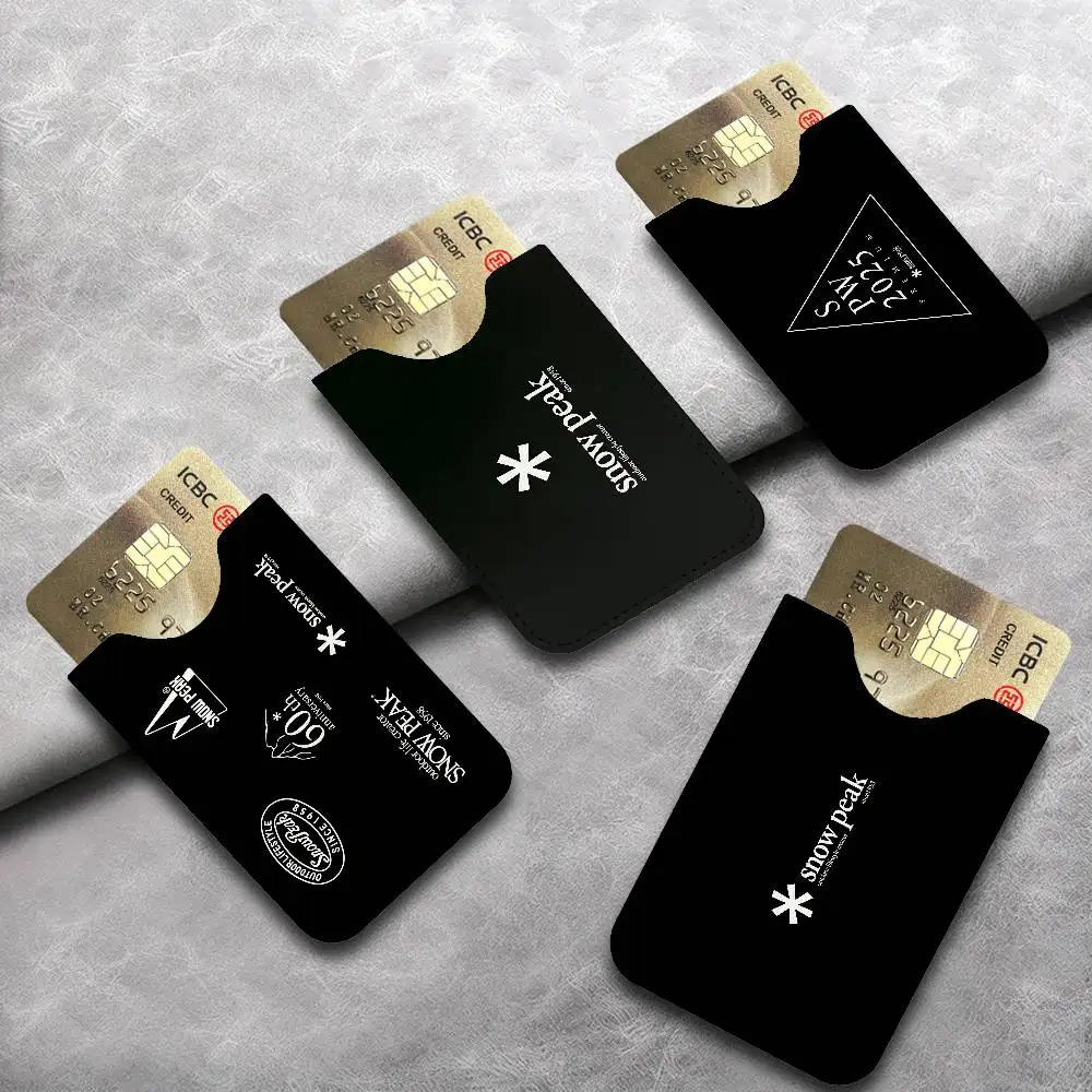 S-Snows COOL Peak PU Leather Slim Credit Card ID Card Organizer Portable Business Card Case for Daily Outdoor Carry