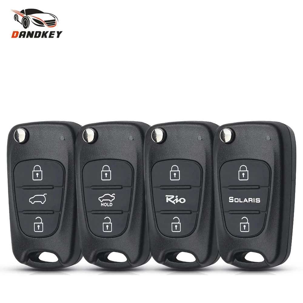 

Dandkey 10PCS Remote Car Key Shell Flip Key For Kia K2 K5 Rio 3 Picanto Ceed Cerato Sportage For Hyundai I20 I30 IX35 I35 Accent