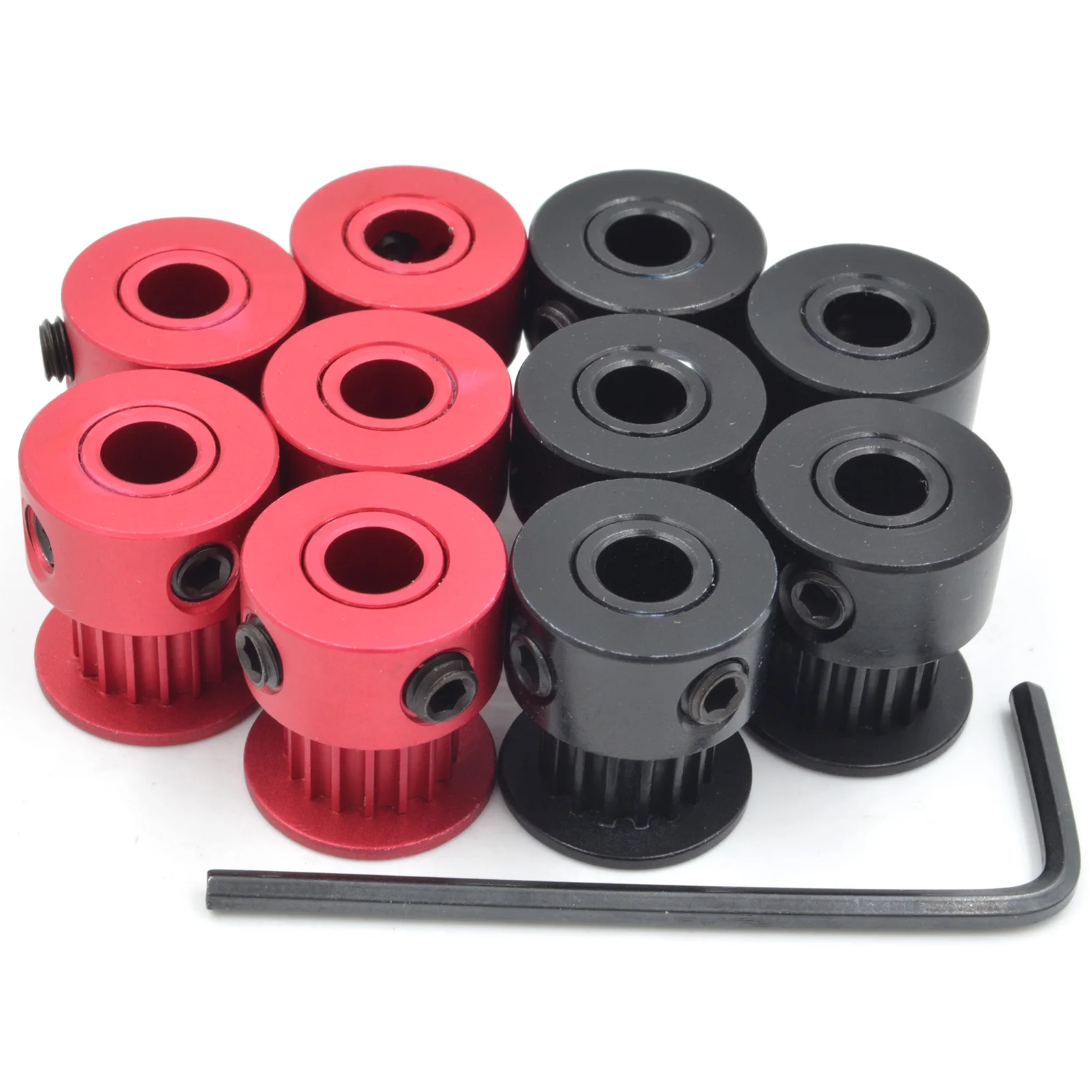 POWGE GT 16 teeth 2MGT 2GT Timing Pulley Bore 3/4/5/6mm for GT2 Open Synchronous belt width 6mm/10mm small backlash 16Teeth 16T