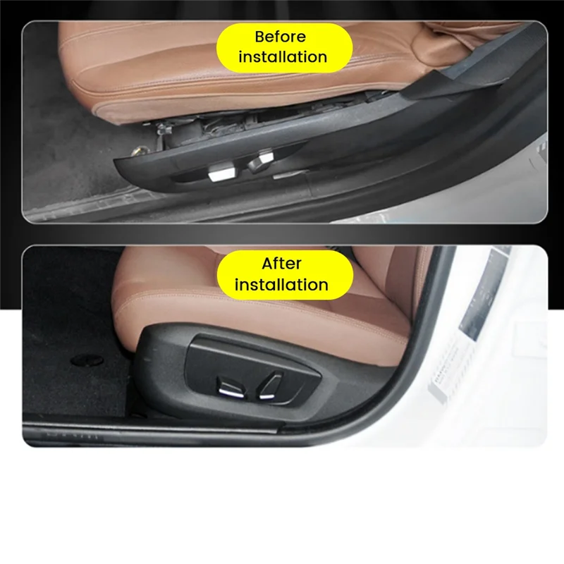 

Unusual Car Front Right Seat Side Bracket Alloy Plastic Cover For BMW 5 7 Series 520 730 X5 X6 Car Replacement Parts