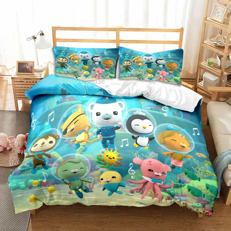 

The Octonauts Cartoon All Season Twin Bedding Set 3 Piece Comforter Set Bed Duvet Cover Double King Comforter Cover