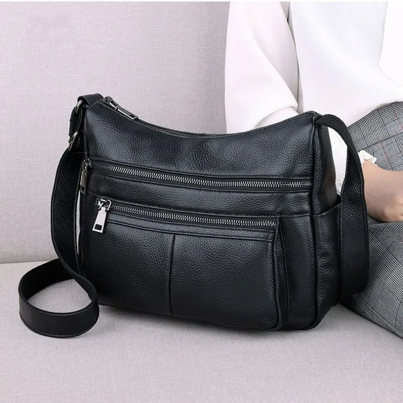 

Bag 2023 New Large Capacity Fashionable Women Shoulder Crossbody Pu Soft Leather Bag