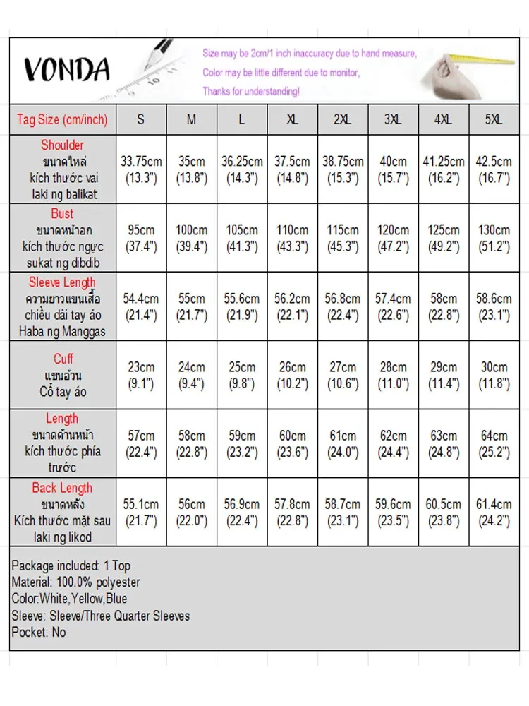 VONDA 2025 秋 韓国風トップス レディース リボン Vネック エレガントブラウス おしゃれシャツ パフスリーブ ボタン 無地 チュニック ホリデーブラウス