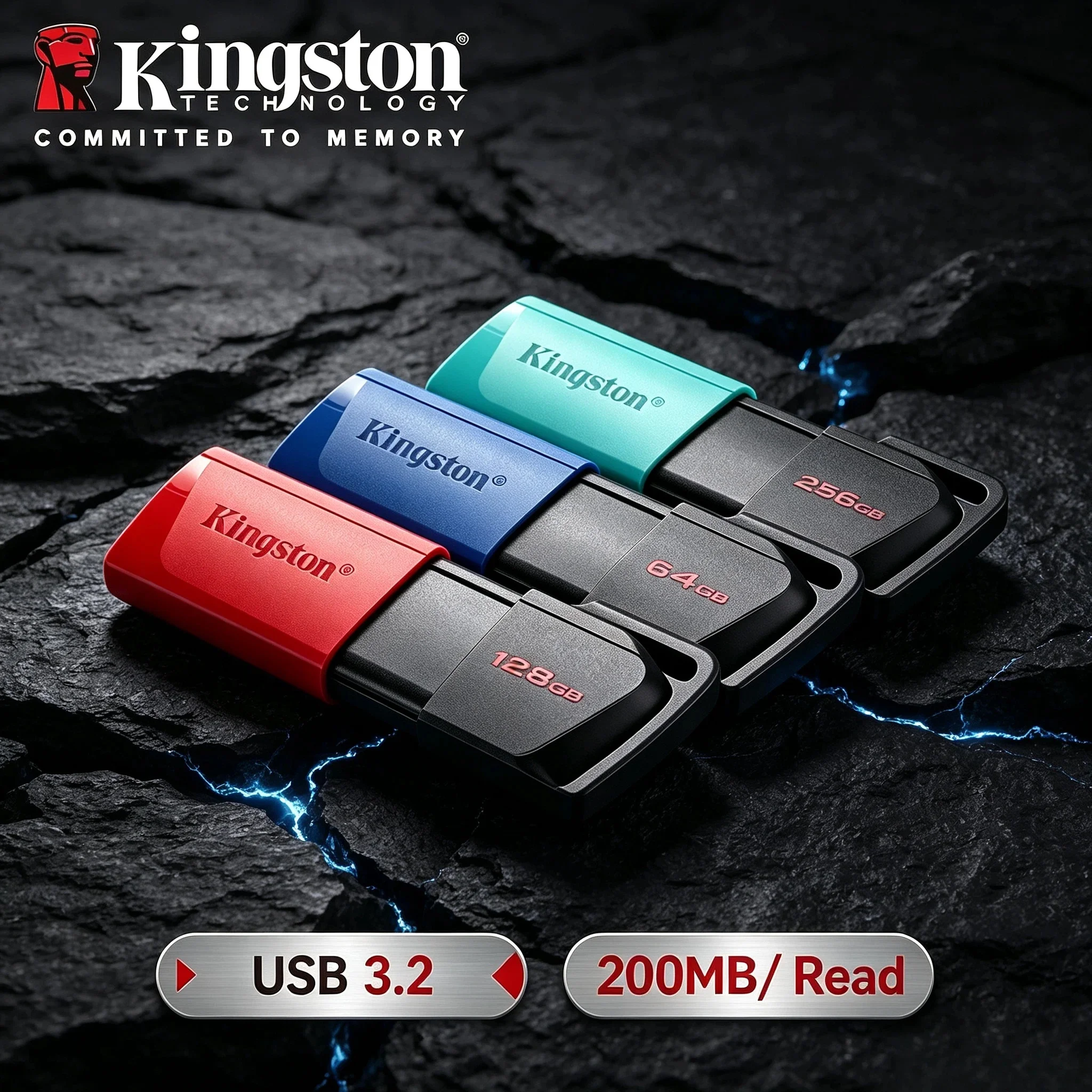 Kingston USB 3.2 Gen 1 DTX 64GB 128GB 256GB Original Pen Drive U Disk High Speed Memory Stick for PC Desktop
