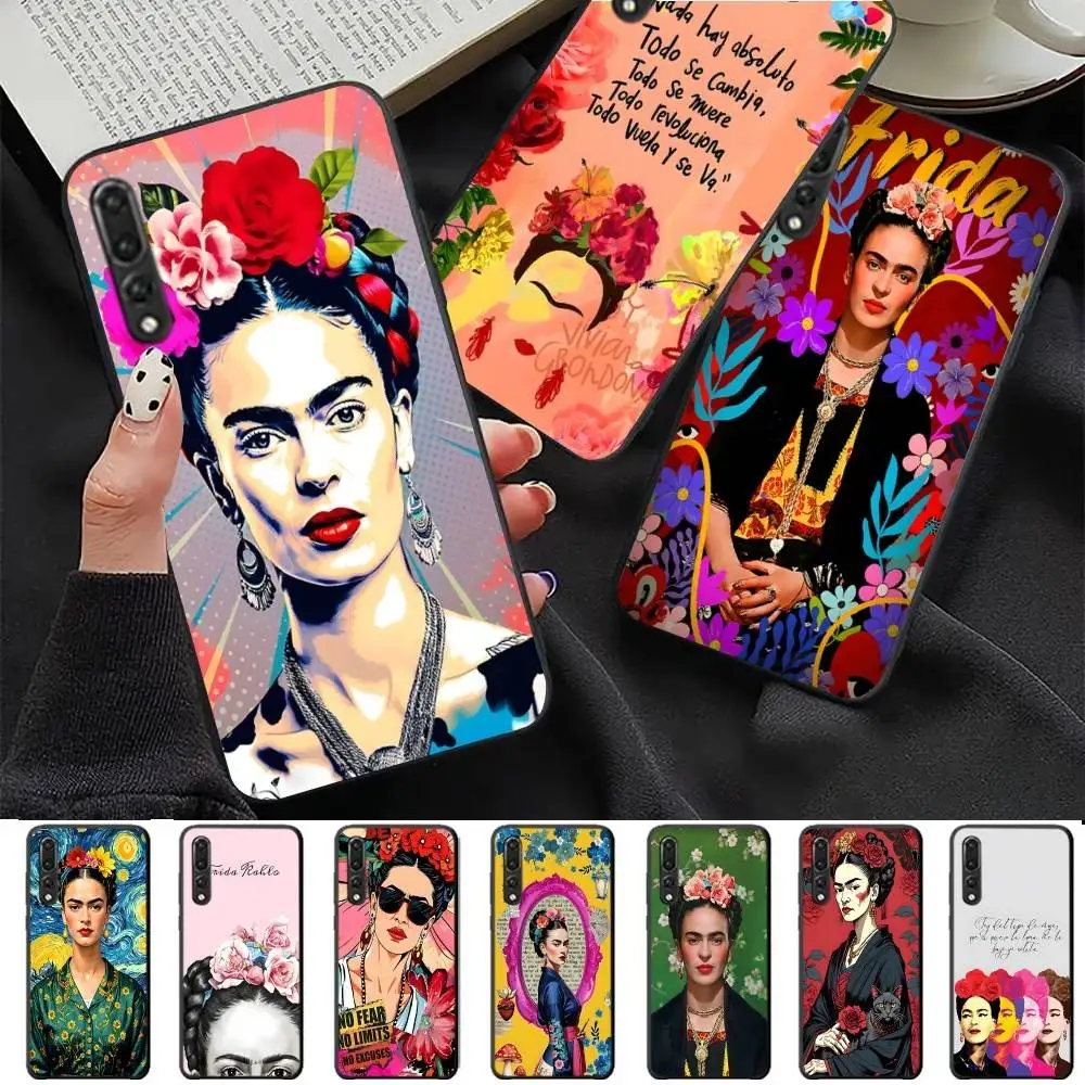 F-Frida K-Kahlo Art funda de teléfono para Huawei P 8 9 10 20 30 40 50 Pro Lite Psmart Honor 10 Lite 70 Mate 20lite