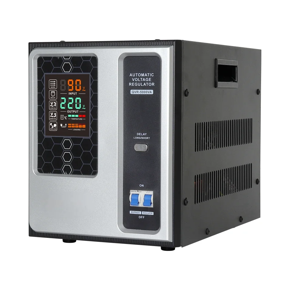 New Panel 10000VA Single Phase AC 220V Desktop Automatic Voltage Regulator Stabilizers Factory Price for Appliances