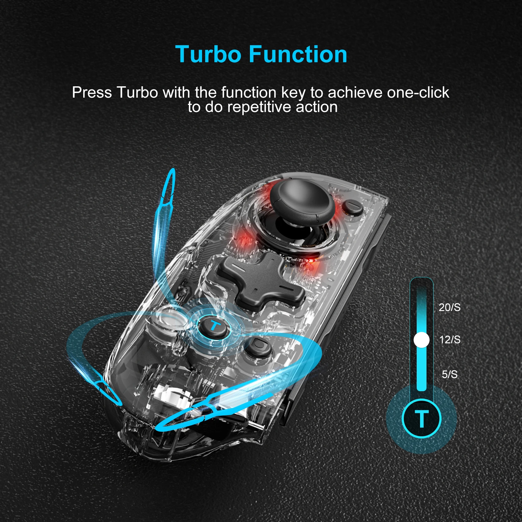 وحدة تحكم لاسلكية بديلة من Joypad LinYuvo للتبديل ، OLED ، 8 ألوان ، توربو ، اهتزاز ، جيرو 6 محاور ، وظيفة الاستيقاظ ، KS58