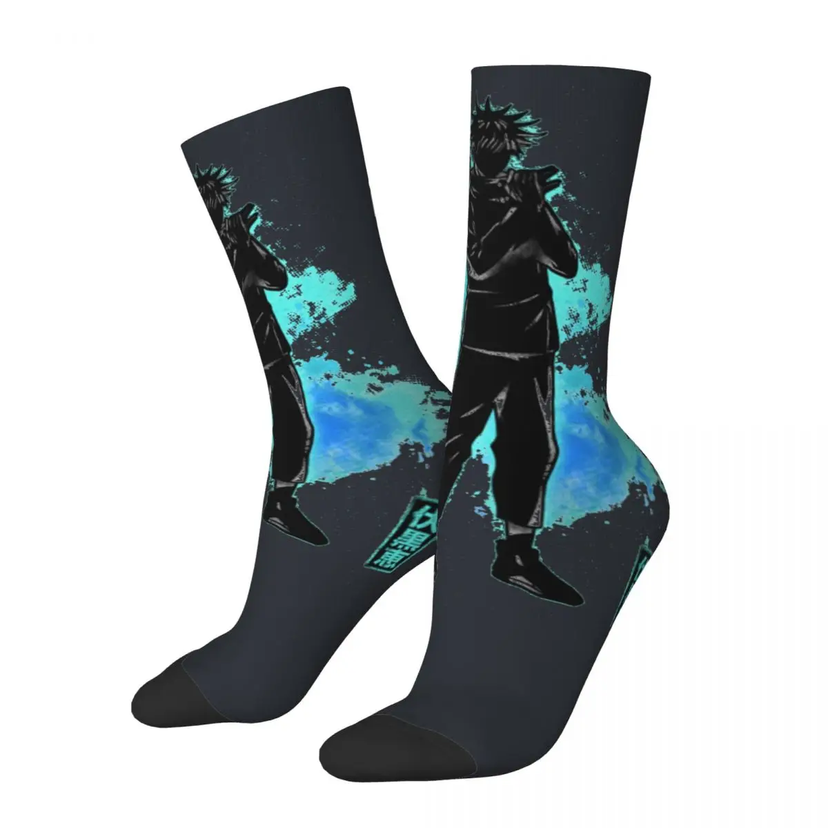 Cosmic Zenin Men's Socks Harajuku jujutsu kaisen Hip Hop Novelty Seamless Crew Sock Gift Printed official-website tops fugees