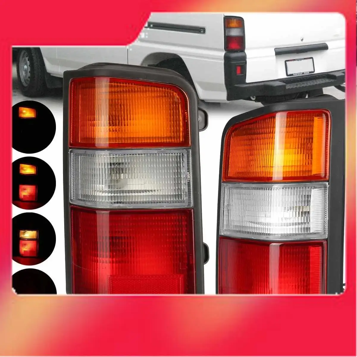 

2X сигнальная лампа заднего фонаря с проволокой для Mitsubishi L300 Express Van L400 Starwagon Star Wagon SF SG SH SJ 1986-2005-M54K