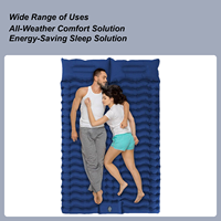 Sleeping Pad For Camping Self Inflating Mattress Sleeping Mat For 2 Person Extra Thick Lightweight Sleep Mat With Built-in Foot