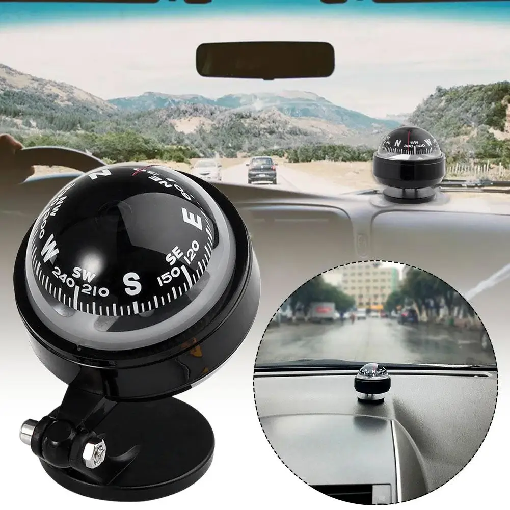 Spherical Compass Vehicle Navigation Onboard Compass Camping Hiking Portable Compass Copper Electronic Compass Marine Navigation