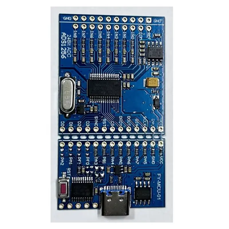 FULL-ADS1256 + STM32F030 High-Precision Acquisition Module 8-Channel 24-Bit ADC Conversion Module