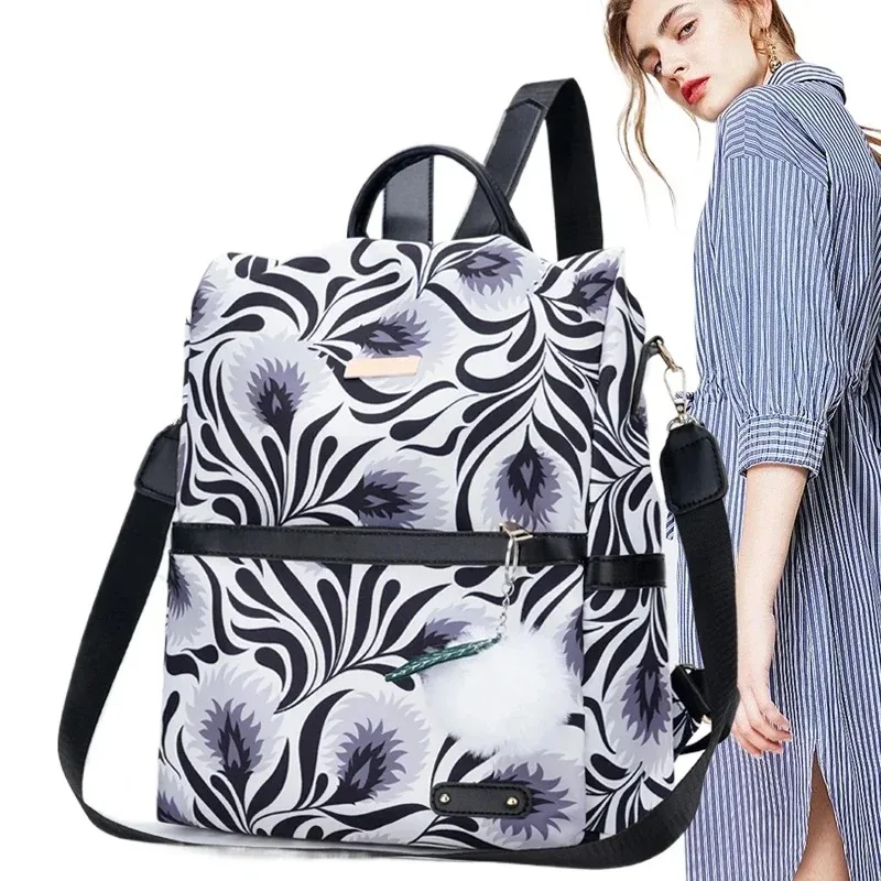 

Lightweight Oxford Women's Backpack 2025 New Fashionable Versatile Backpack Large Capacity Commuter Women's Bag Bolso De Mujer