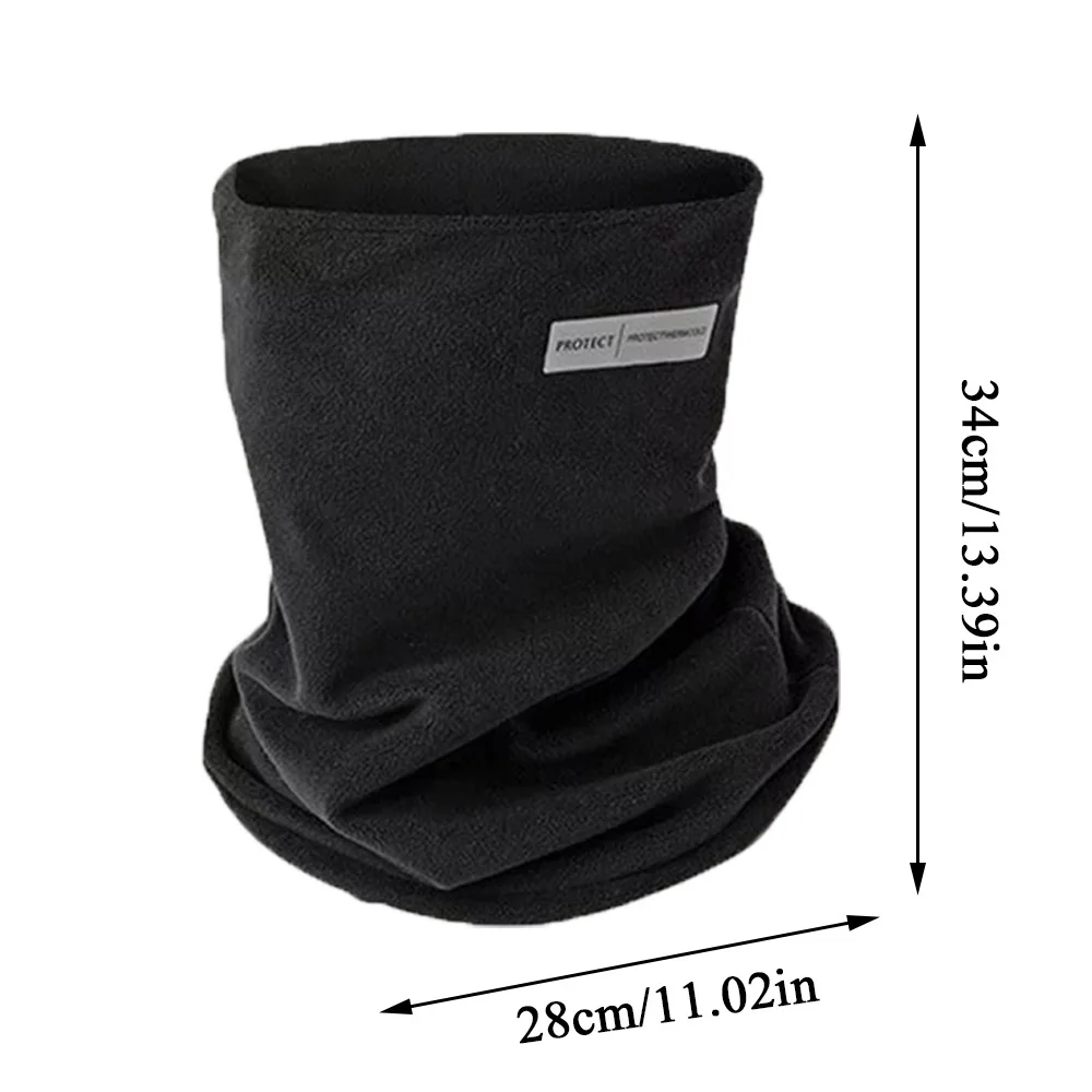 2024 New Fleece Neck Scarf Winter Plush Solid Face Cover Scarves Neck Gaiter Ear Hanging Cycling Ski Mask Scarf Outdoor Warm DIY