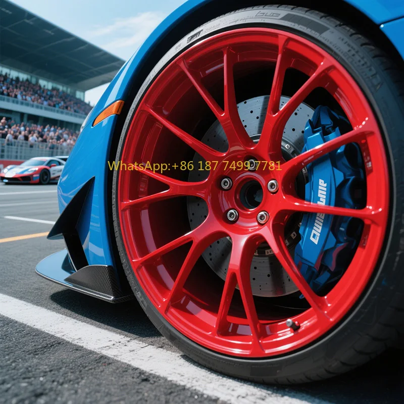 

Lightweight 18 19 20 21 22 Inch Passenger Car Wheels 5x114.3 5-Hole Custom Concave Red Aluminum Alloy Forged Car Rims